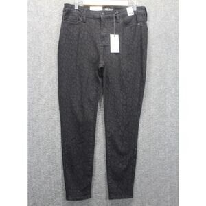 Judy Blue Skinny Fit Jeans Size 13/31 Black Leopard Print NEW